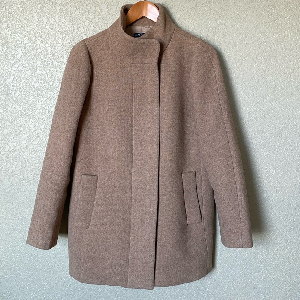 J Crew wool zip up peacoat style jacket in size 6